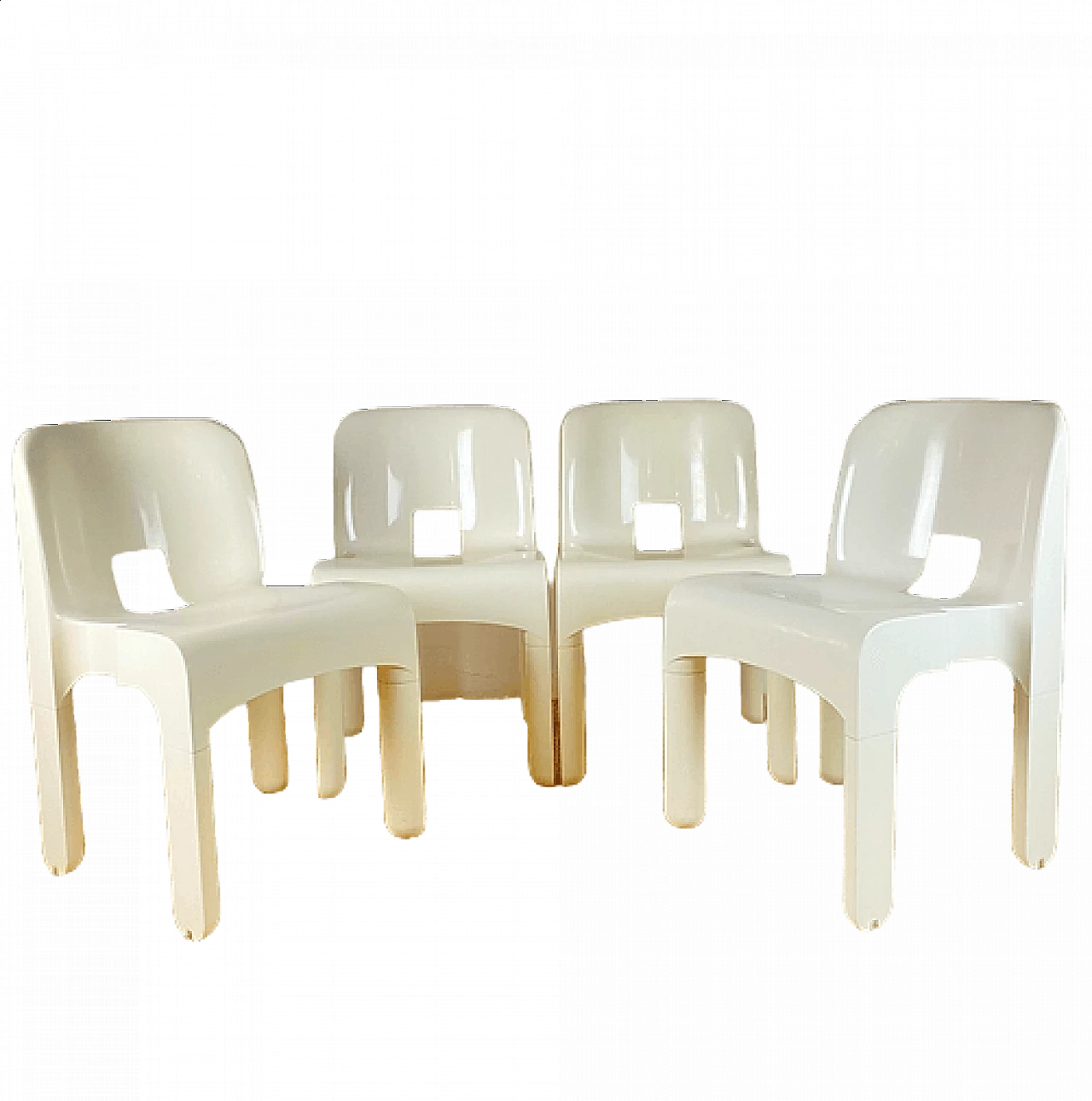 4 Chairs 4867 Universal by Joe Colombo for Kartell, 1970s 10