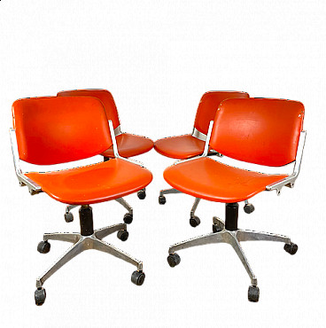 4 Chairs DSC108 by Giancarlo Piretti for Anonima Castelli, 1960s