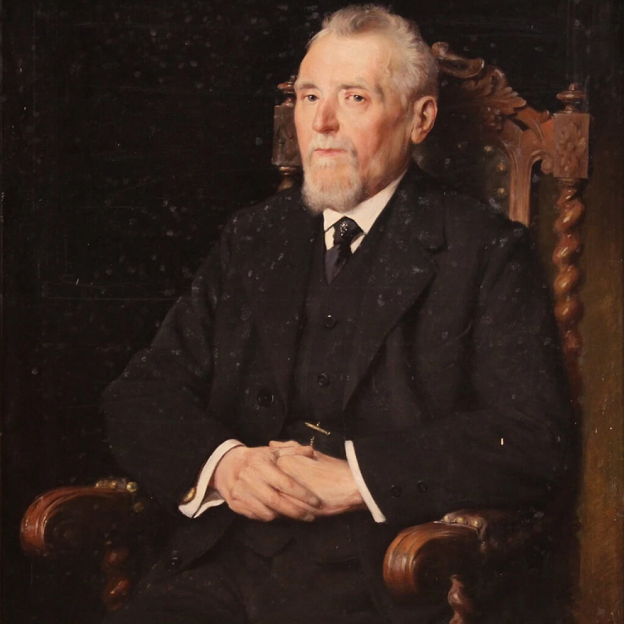 Leo Steel, Portrait of a Gentleman, oil on canvas, 1920 2