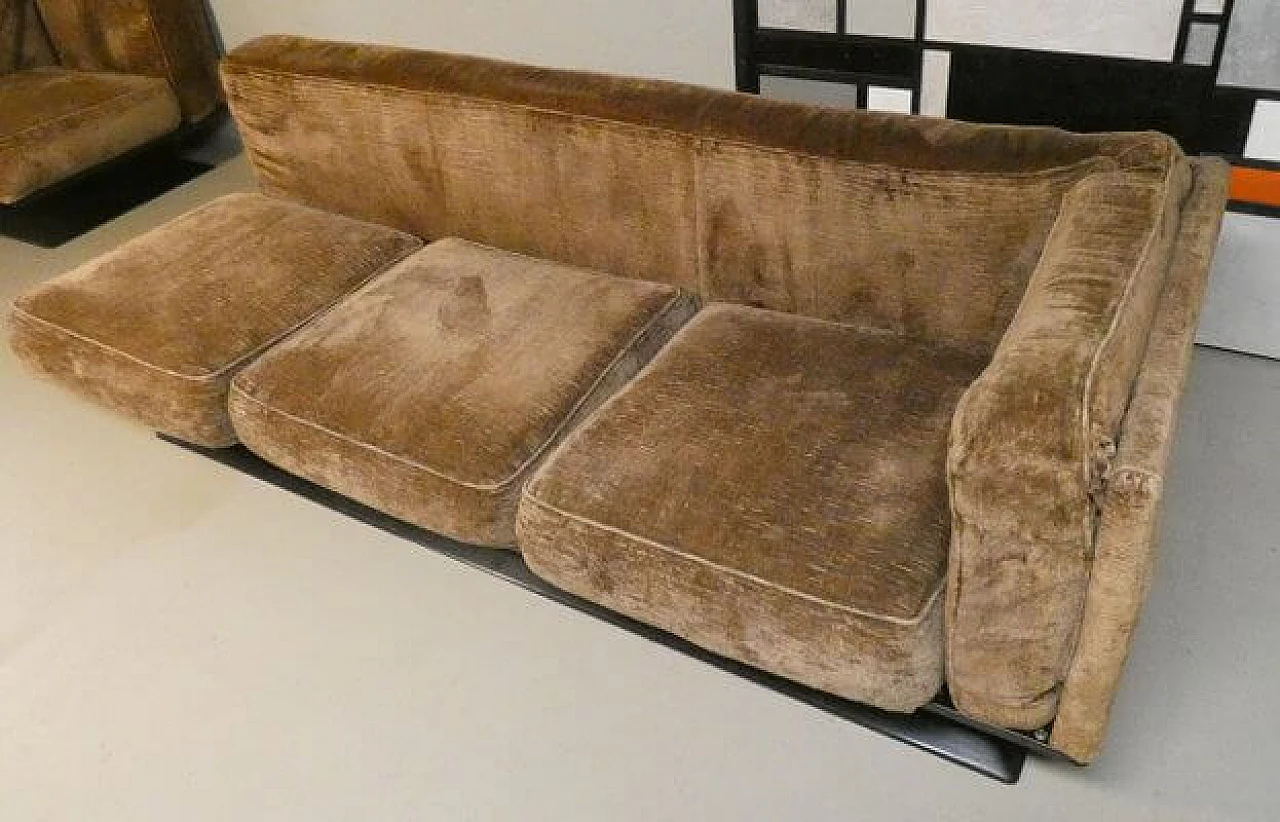 Modular sofa and armchair by Luigi Pellegrin for MIM Rome, 1960s 4