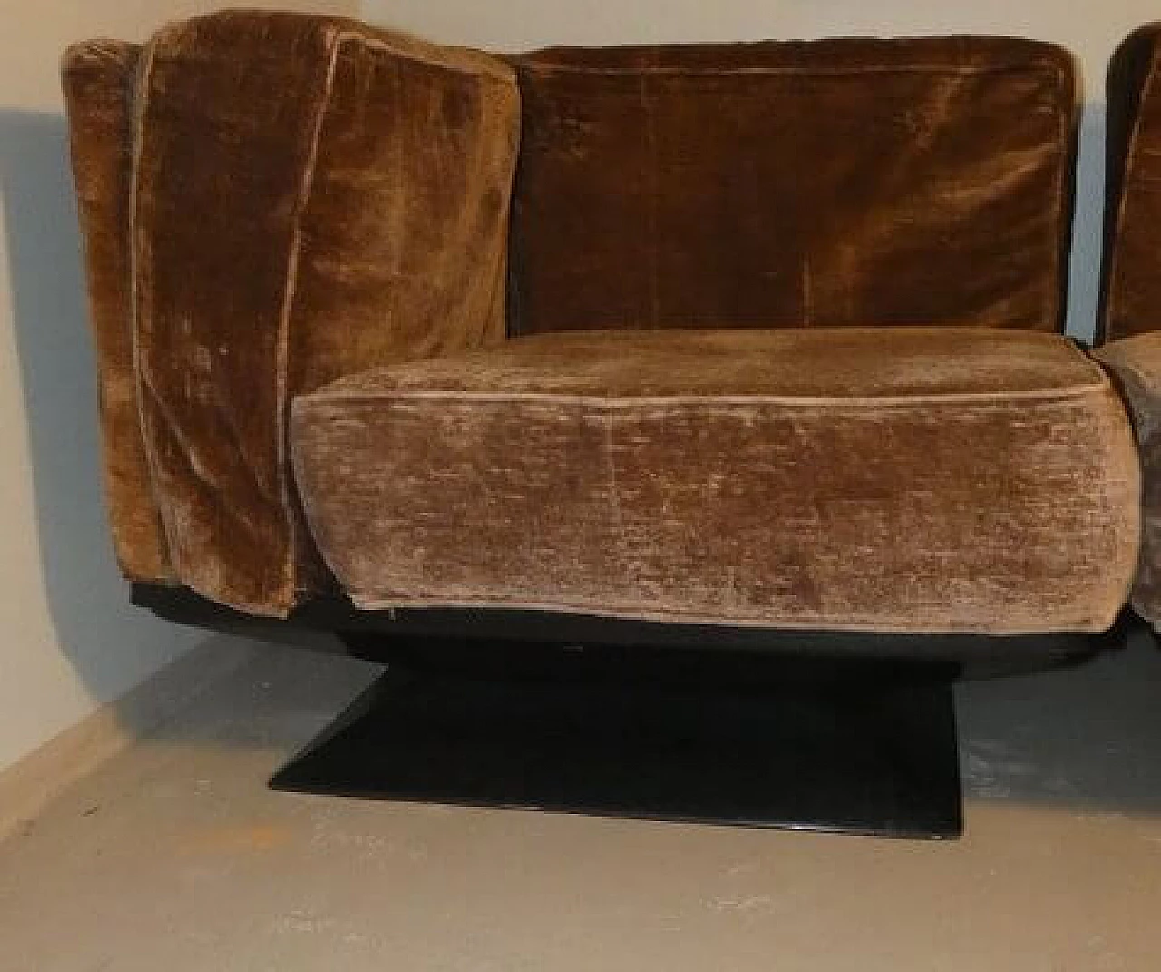 Modular sofa and armchair by Luigi Pellegrin for MIM Rome, 1960s 8