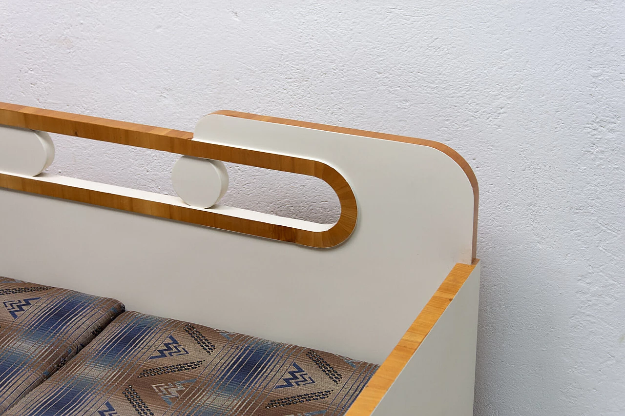 Art Deco style sofa bed in painted wood, 1930s 4