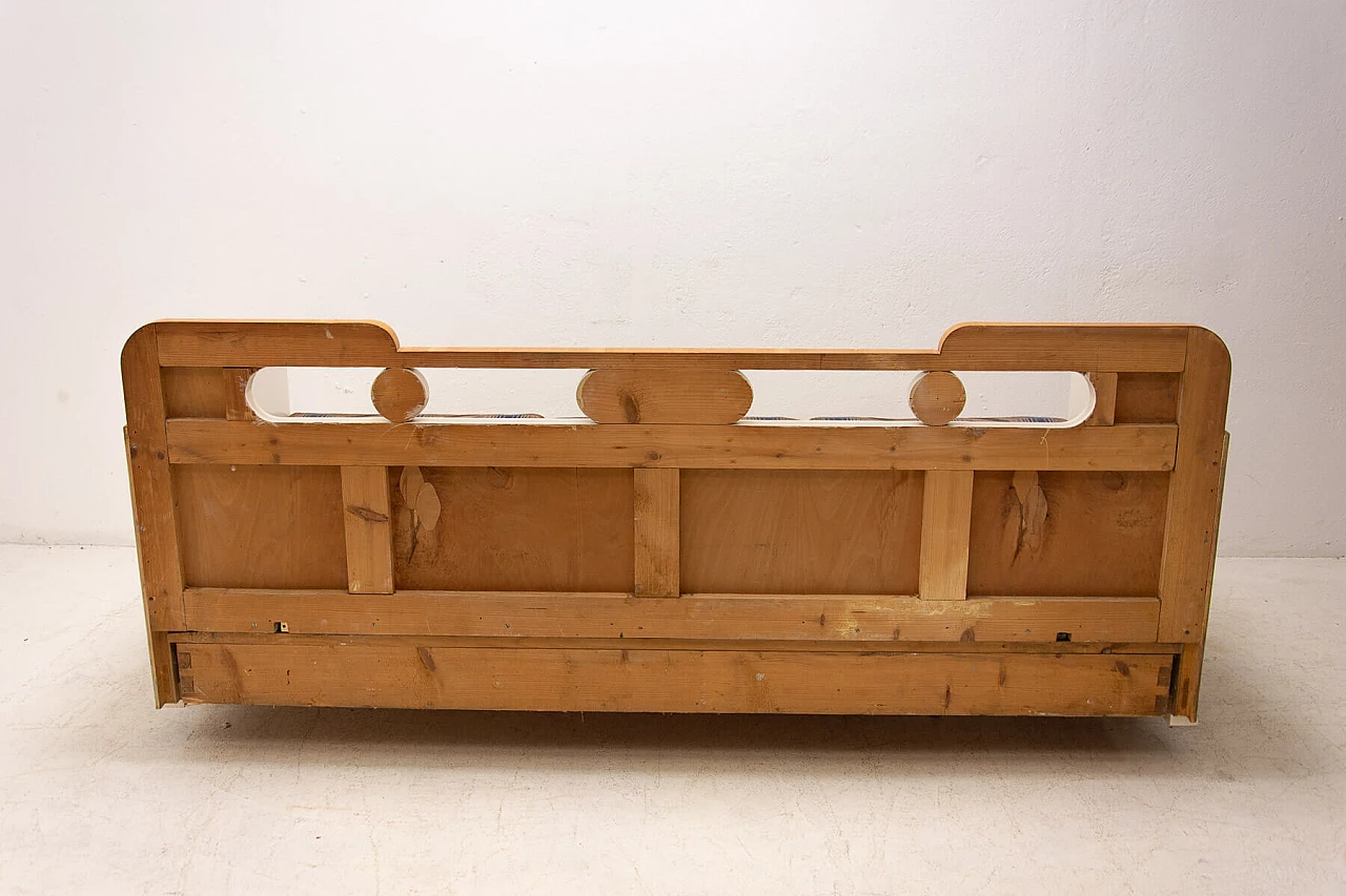 Art Deco style sofa bed in painted wood, 1930s 11