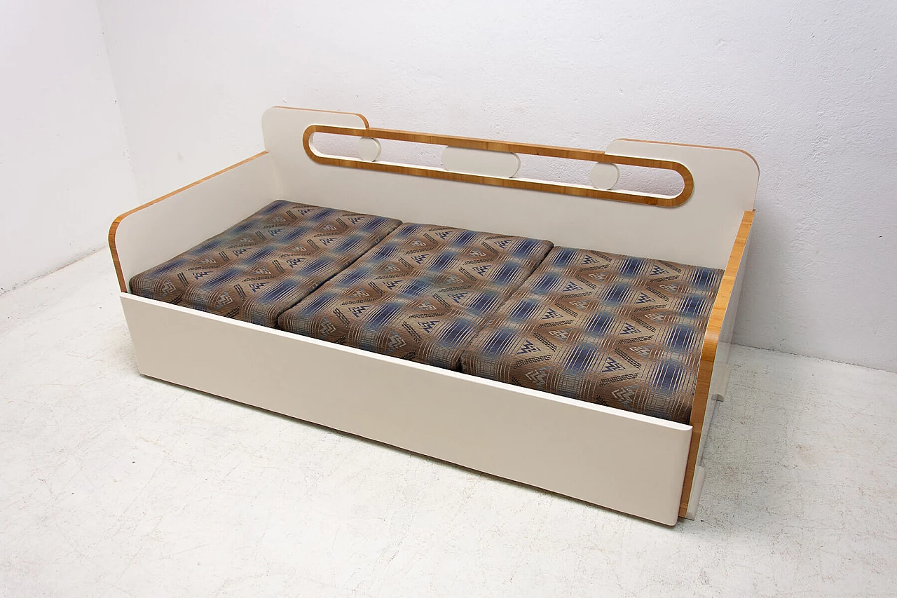 Art Deco style sofa bed in painted wood, 1930s 14
