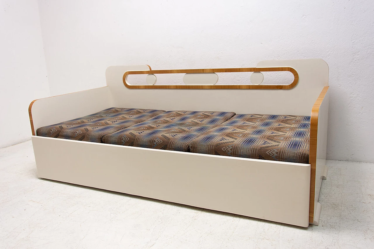 Art Deco style sofa bed in painted wood, 1930s 15