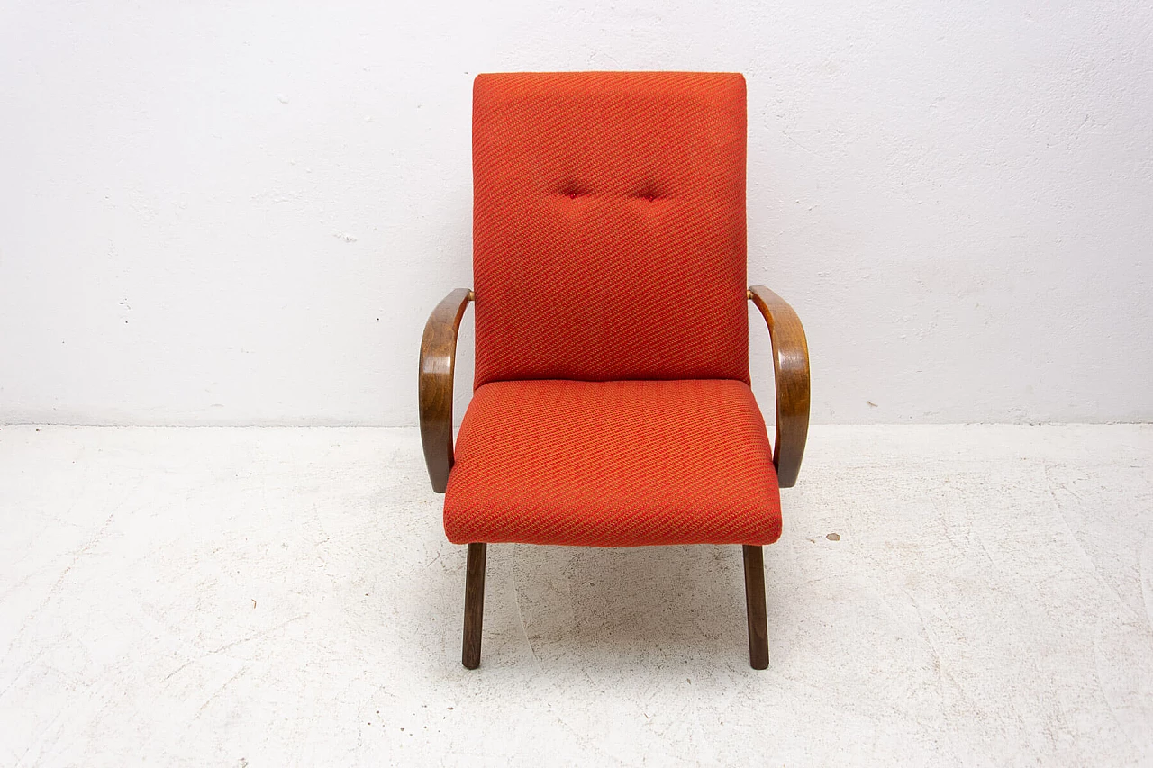 Coppia di poltrone di Jaroslav Šmídek in faggio, anni '70 9