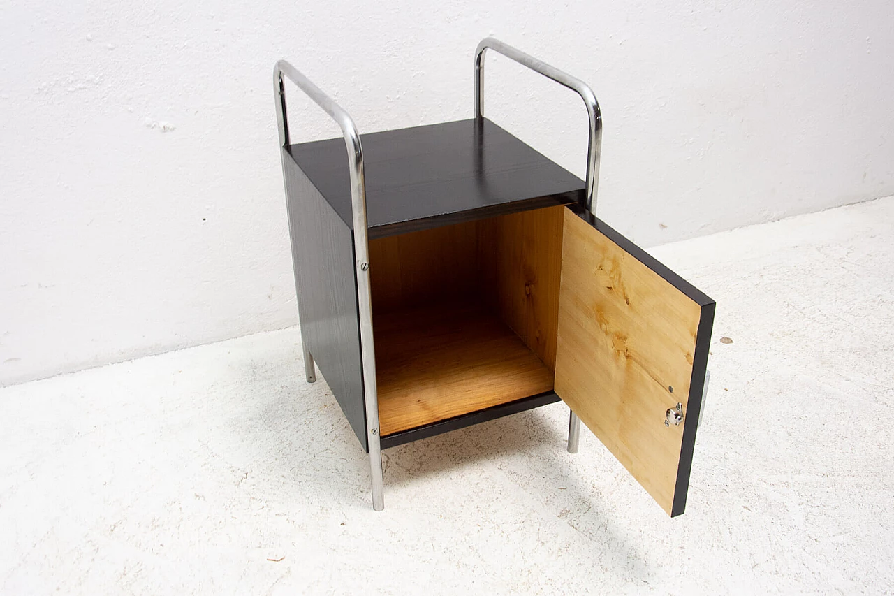 Bauhaus-style chrome bedside table by Robert Slezak, 1930s 7