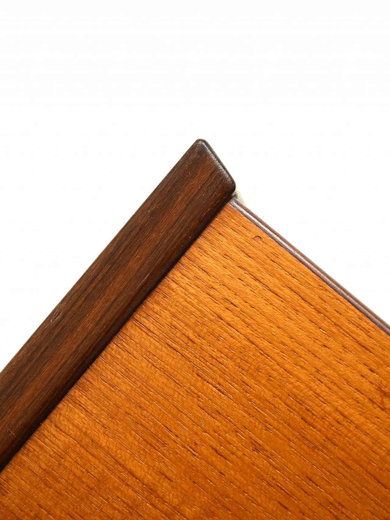 Libreria in teak con scomparto ad ante scorrevoli, anni '60 9