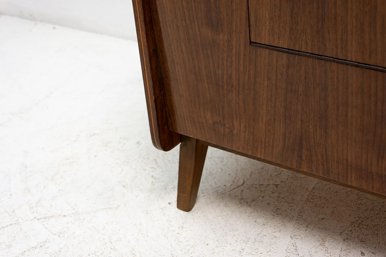 Comò in legno di noce di František Jirák, anni '60 13