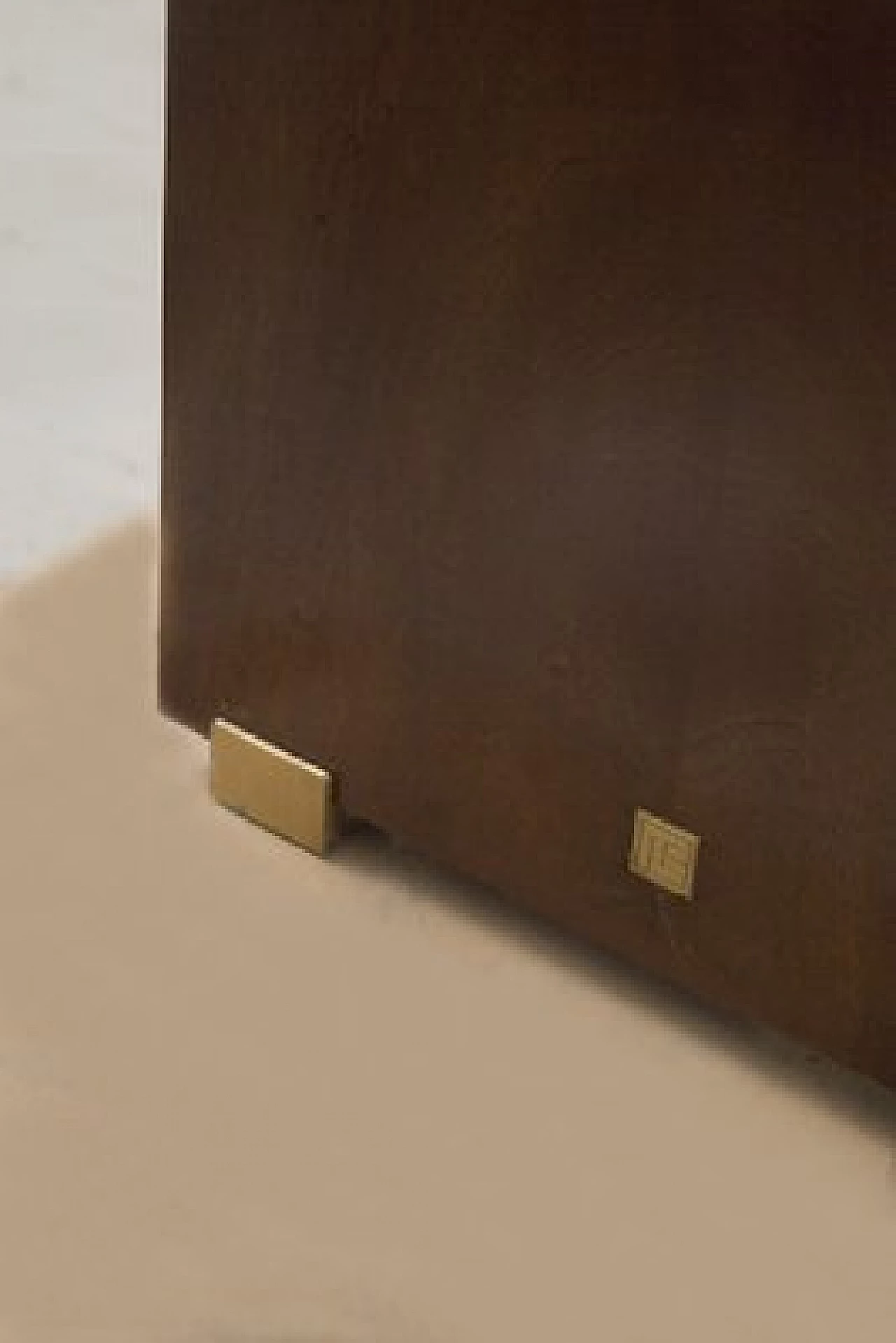 Wood and glass bookcase by Pierre Balmain, 1980s 3