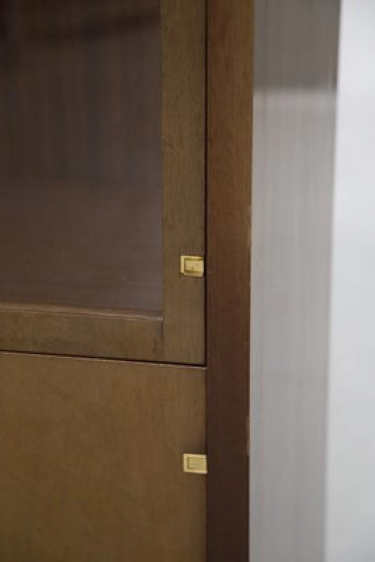 Wood and glass bookcase by Pierre Balmain, 1980s 7