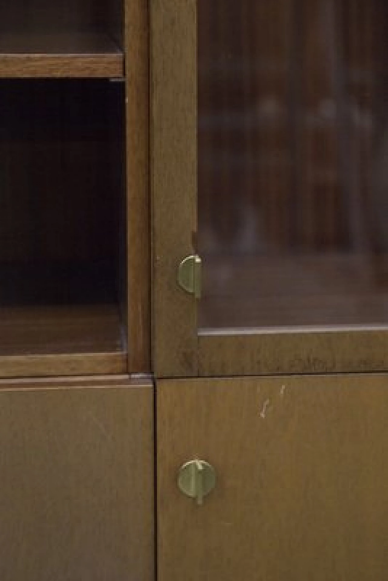 Wood and glass bookcase by Pierre Balmain, 1980s 9