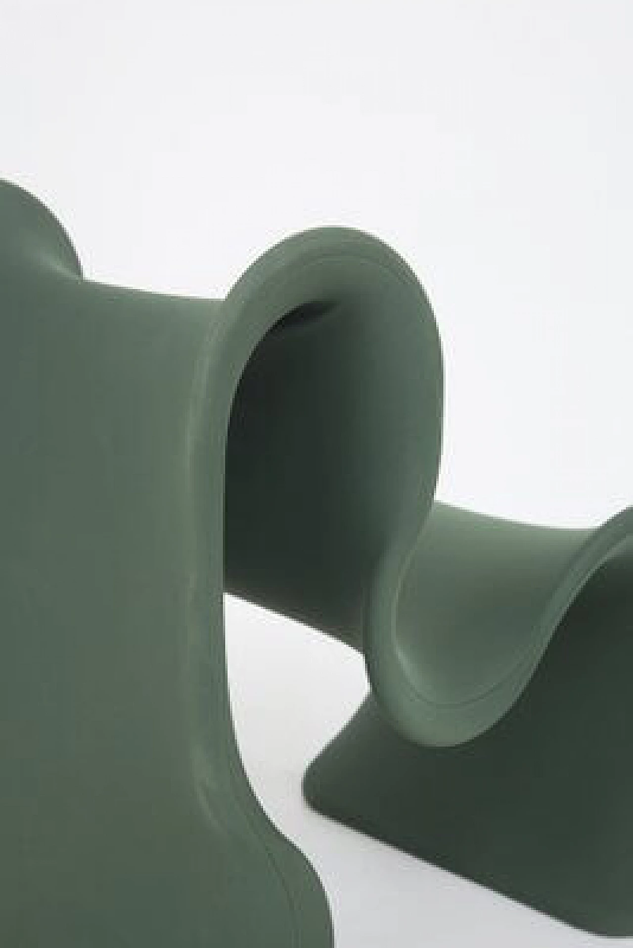 Poltrona Fiocco verde scuro di Gianni Pareschi per Busnelli, anni '70 5