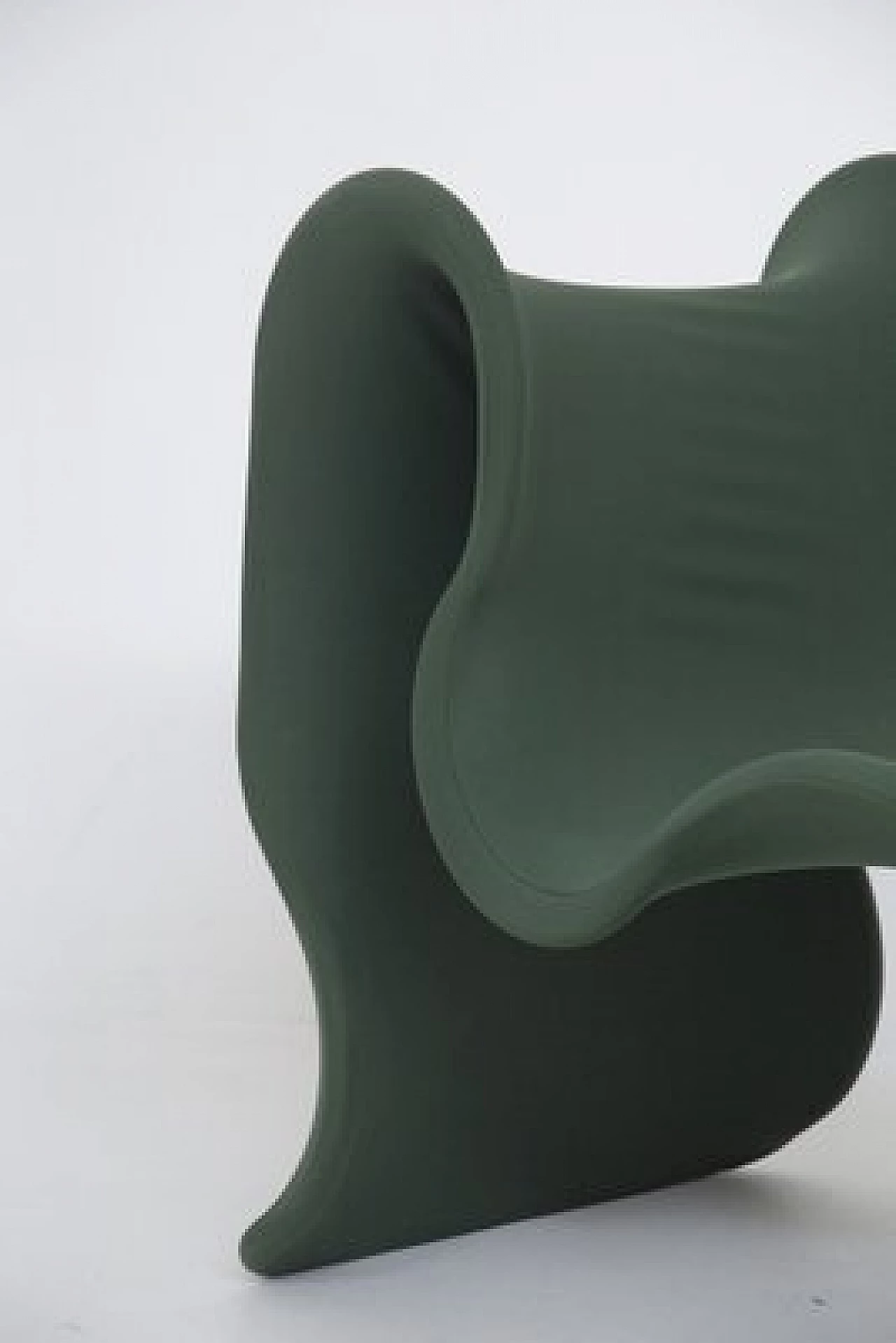 Poltrona Fiocco verde scuro di Gianni Pareschi per Busnelli, anni '70 8