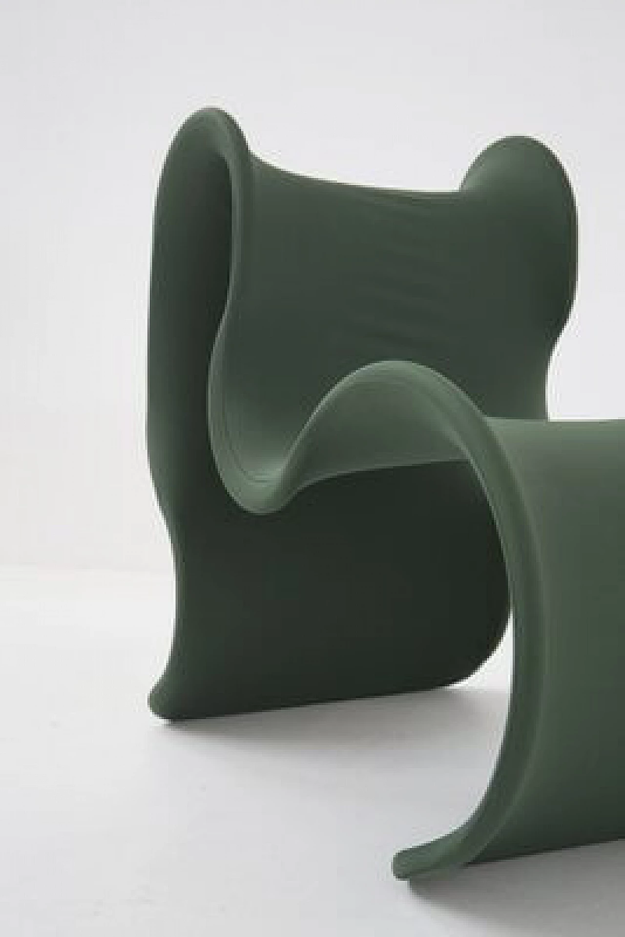Poltrona Fiocco verde scuro di Gianni Pareschi per Busnelli, anni '70 9