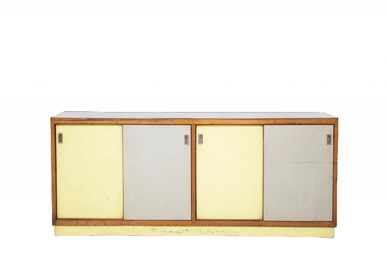 Sideboard attributed to Ignazio Gardella in wood, 1950s 11