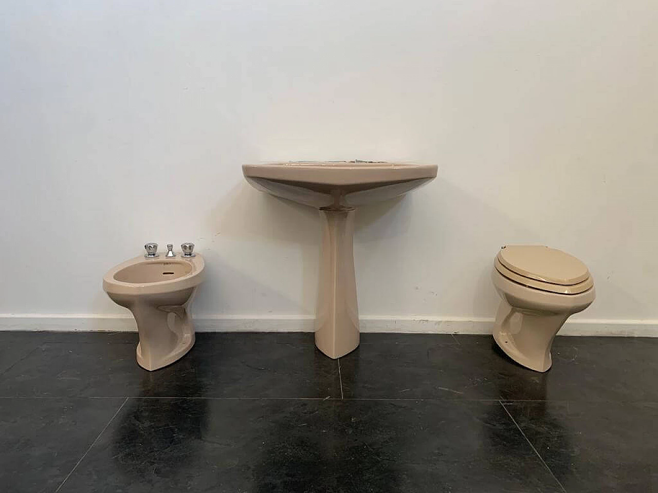 Ponlav washbasin, bidet and toilet by Gio Ponti for Ideal Standard, 1960s 9