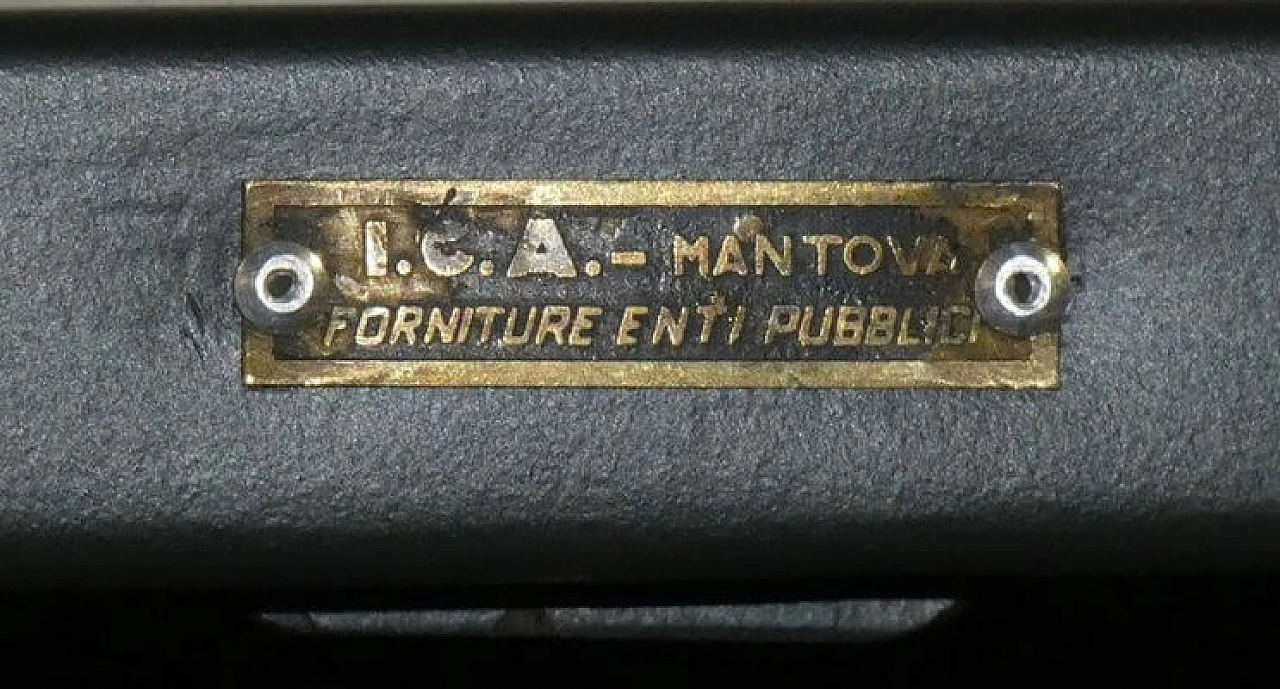 Treasury iron filing cabinet, ICA Mantua, 1960s 5