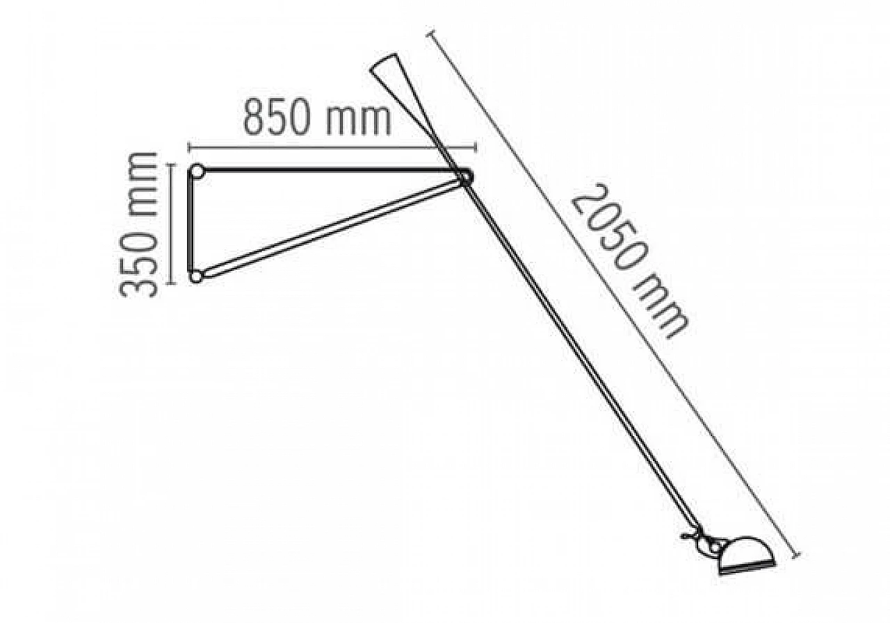 Lampada da parete 265 di Paolo Rizzatto per Flos, 1973 10