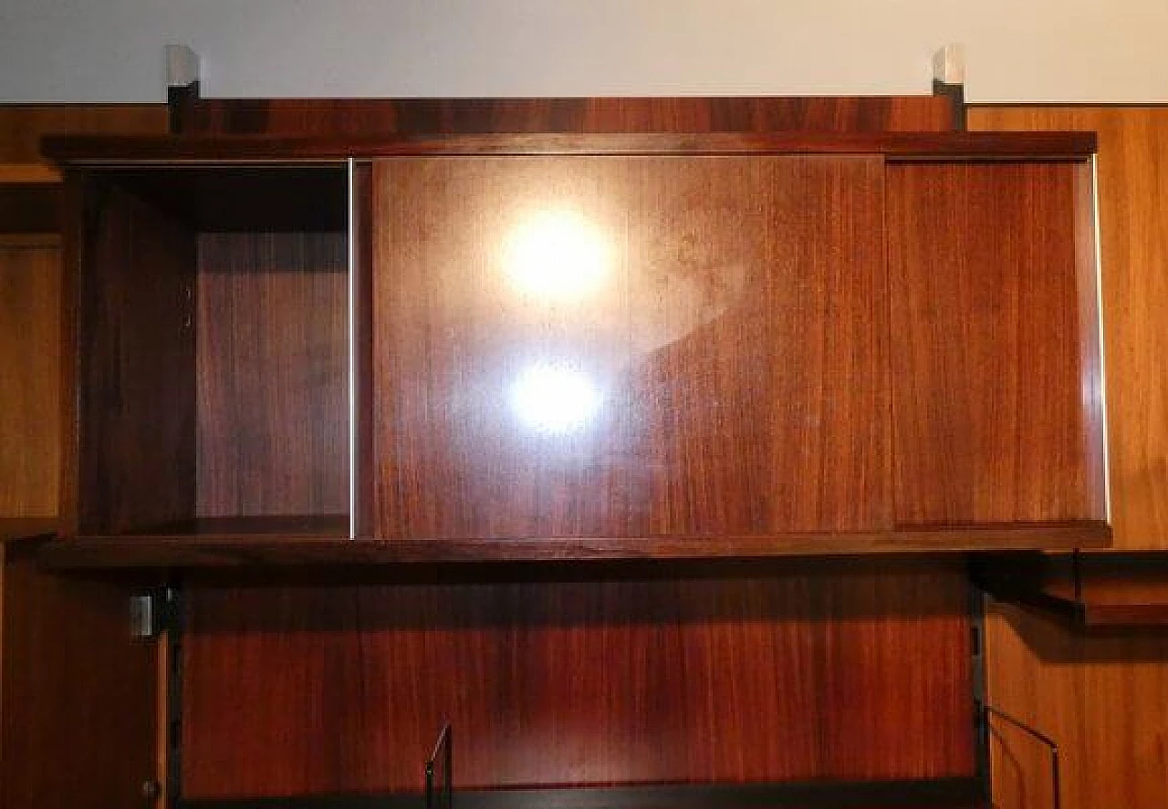 Urio modular bookcase in teak by Ico and Luisa Parisi for MIM Roma, 1960s 15