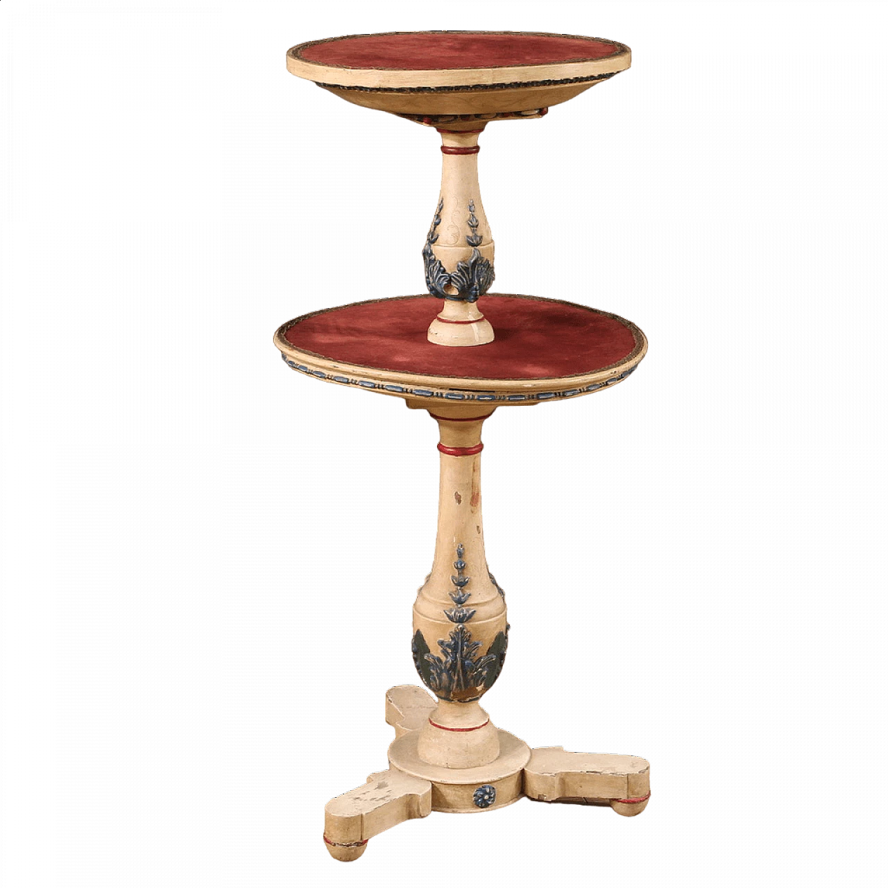 Étagère in carved, lacquered and painted wood and plaster, early 20th century 13