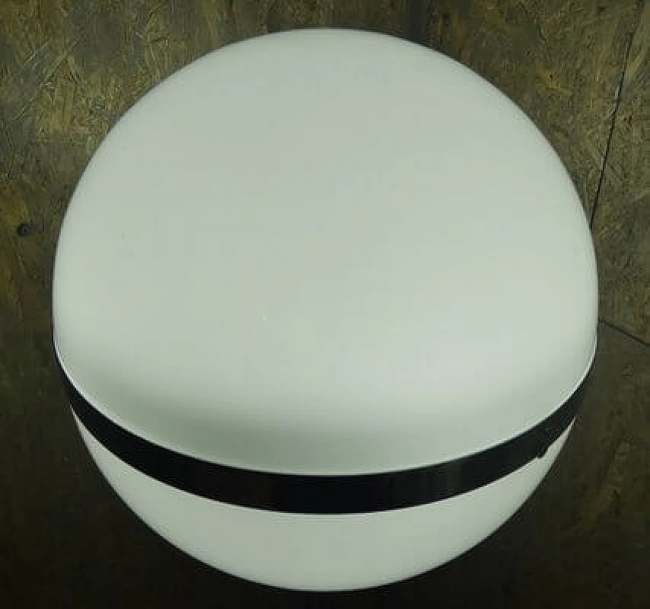 Chrome-plated steel floor lamp with perspex shade, 1970s 4