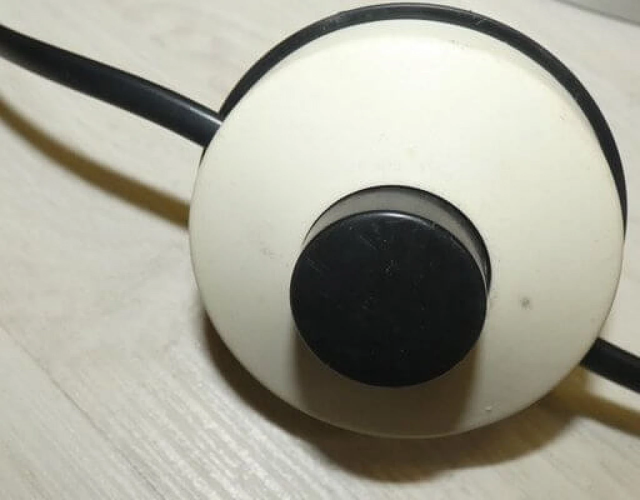 Chrome-plated steel floor lamp with perspex shade, 1970s 10