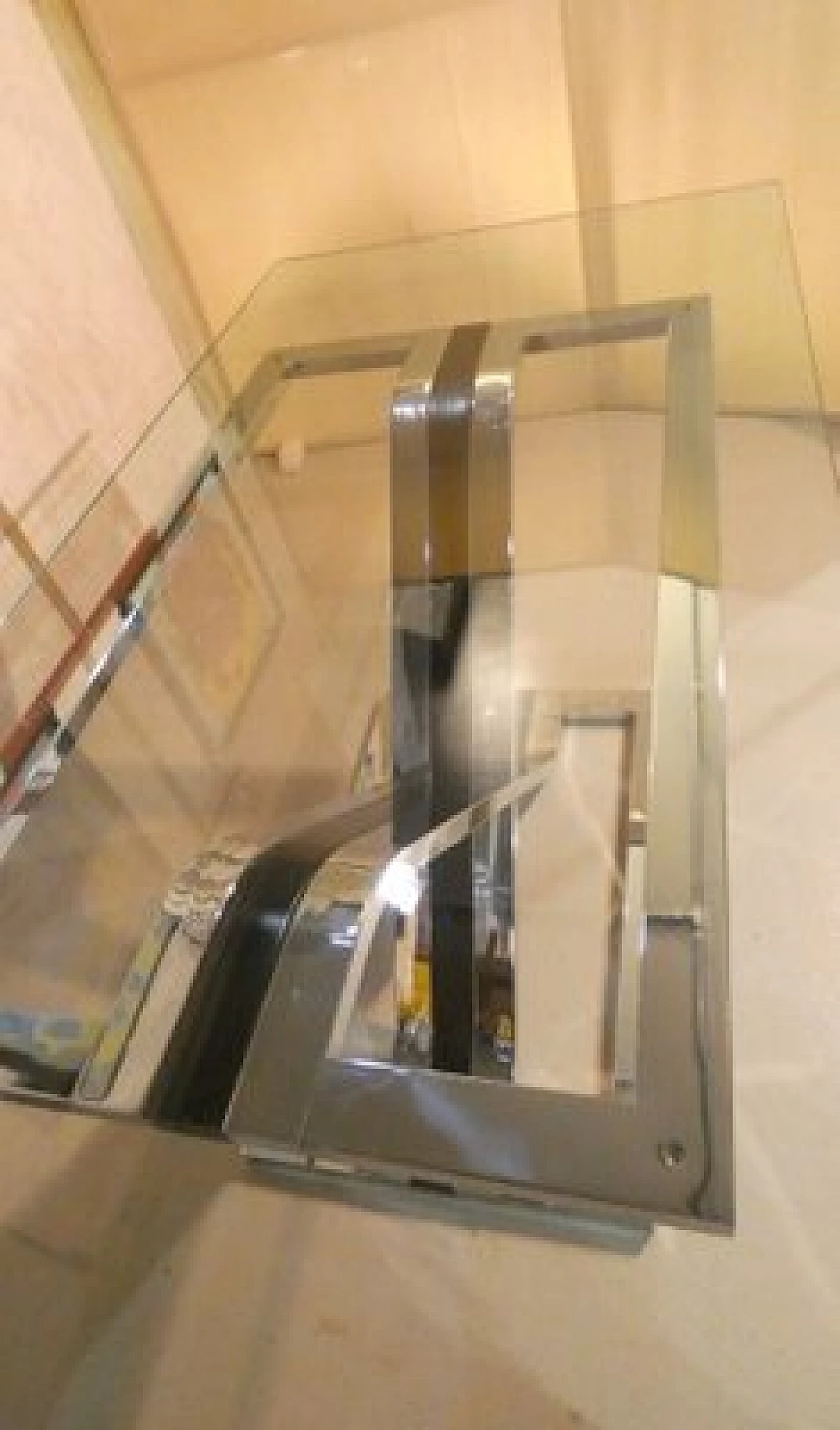 Glass and chrome-plated steel dining table, 1970s 9