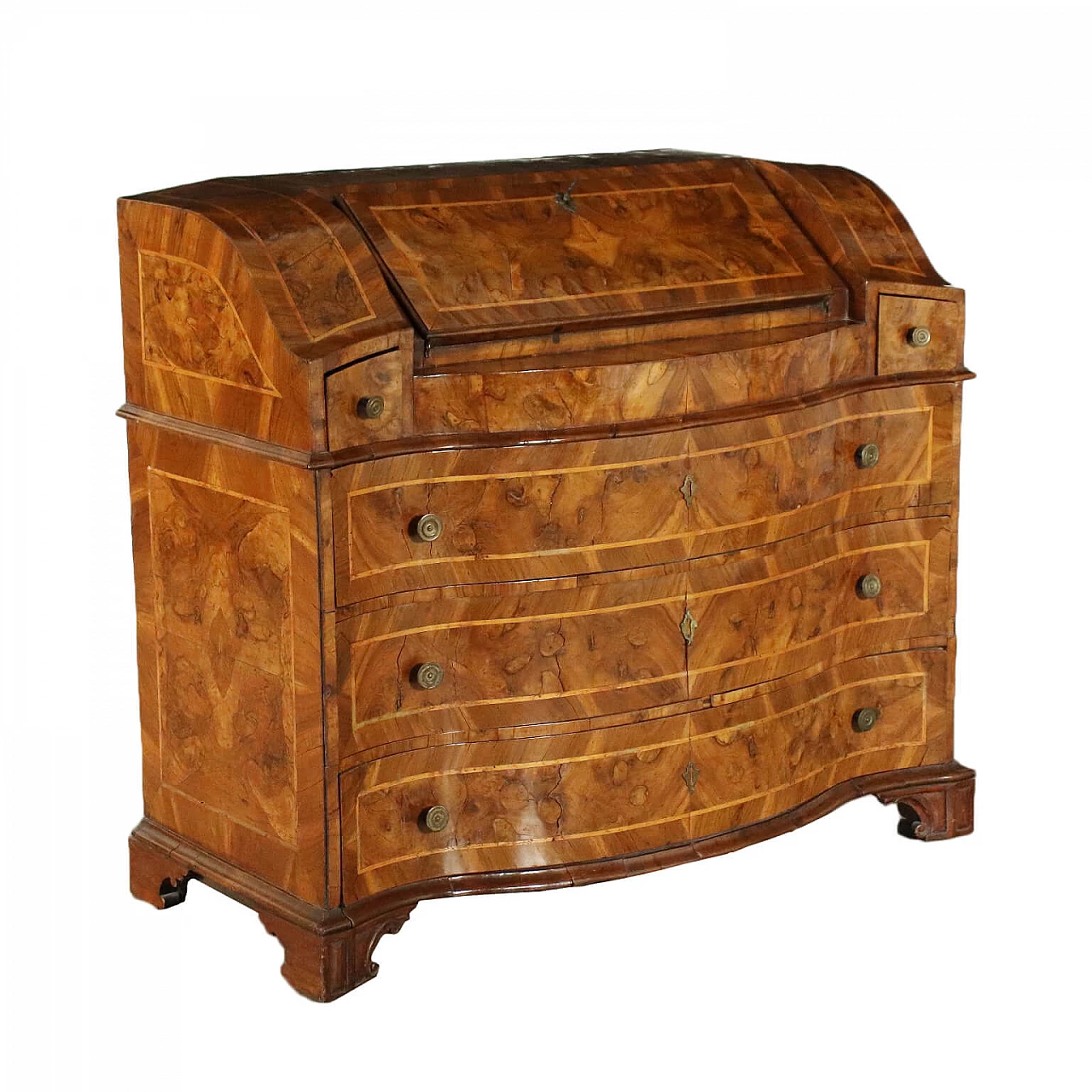 Ribalta in stile barocco con anta a ribalta, del '700 1