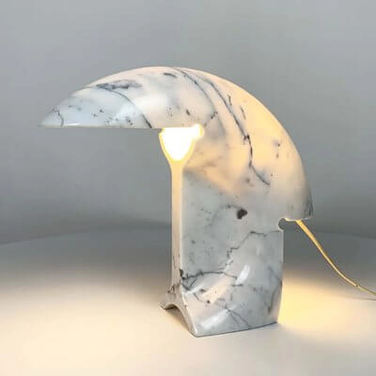 Lampada da tavolo Biagio in marmo di Tobia Scarpa per Flos, 1968 1