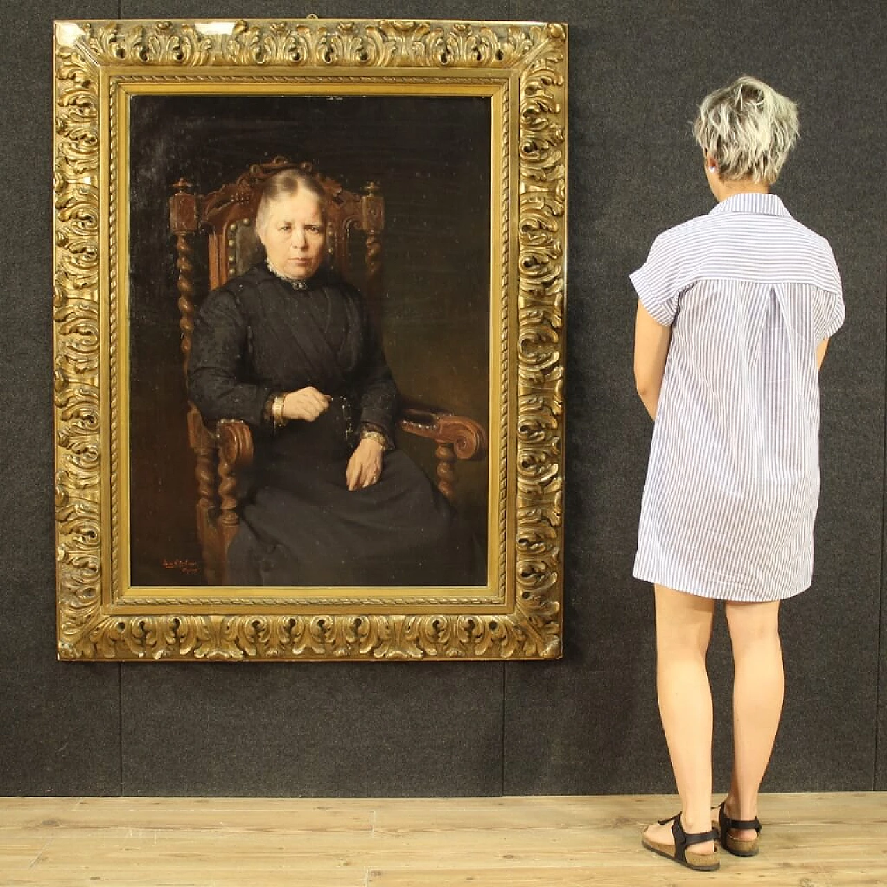 Leo Steel, portrait of Maria Erminia Segers, oil on canvas, 1920 3