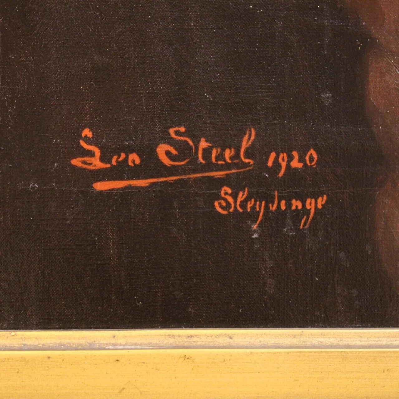 Leo Steel, portrait of Maria Erminia Segers, oil on canvas, 1920 4