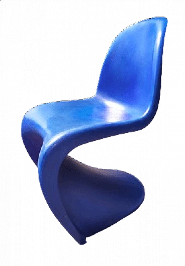 Blue chair by Verner Panton for Vitra, 1967