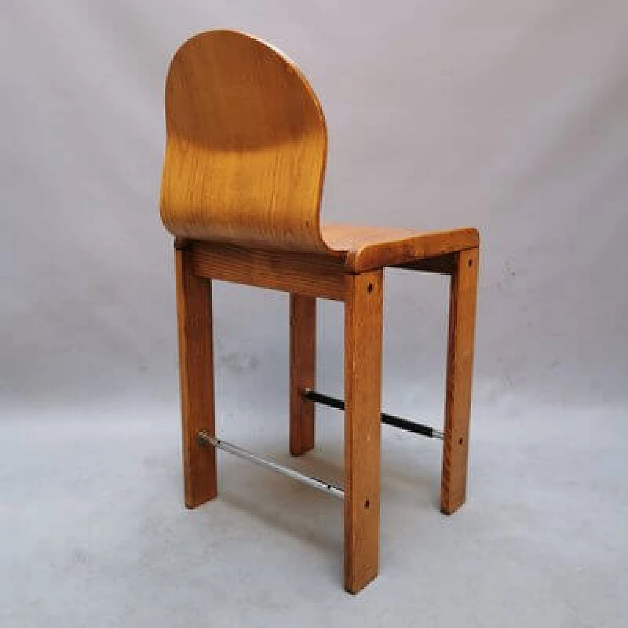 4 Wooden stools, 1960s 4