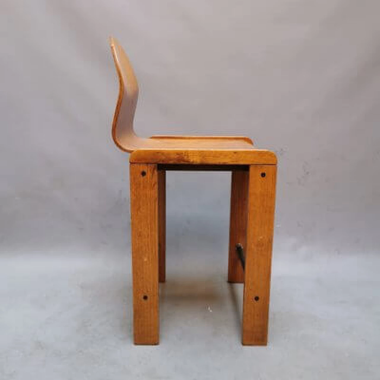 4 Wooden stools, 1960s 6
