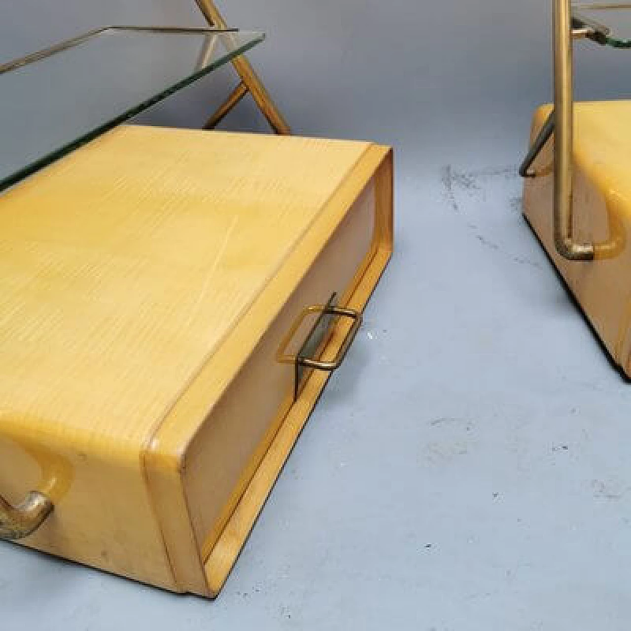 Pair of nightstands by Silvio Cavatorta, 1950s 3