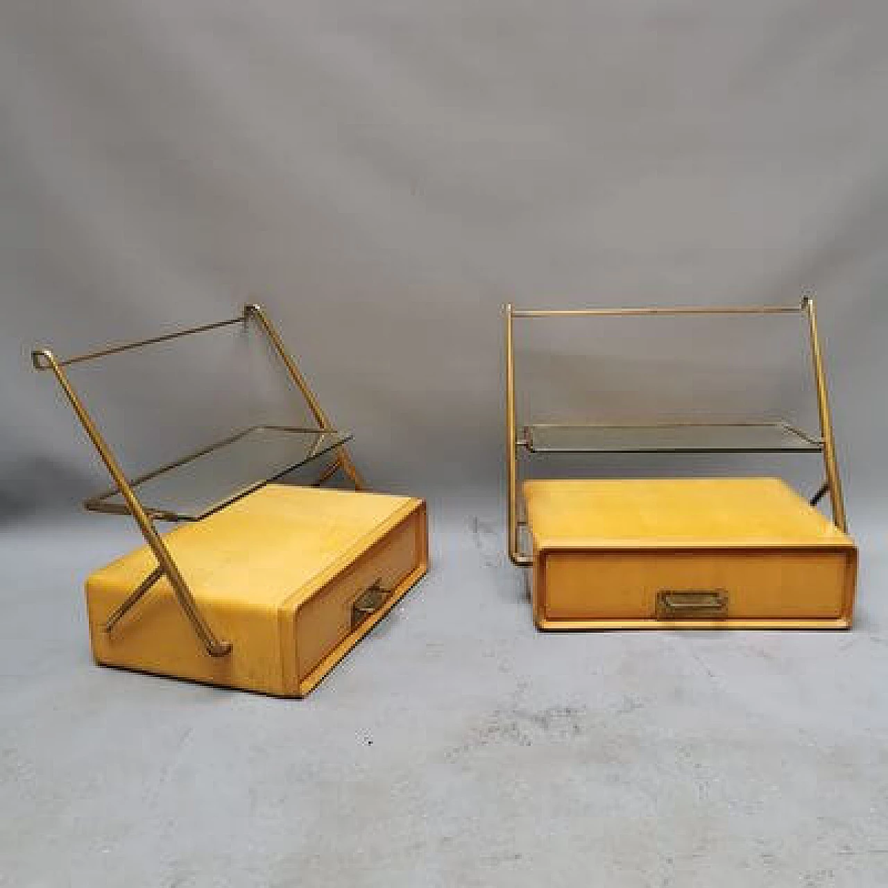 Pair of nightstands by Silvio Cavatorta, 1950s 8