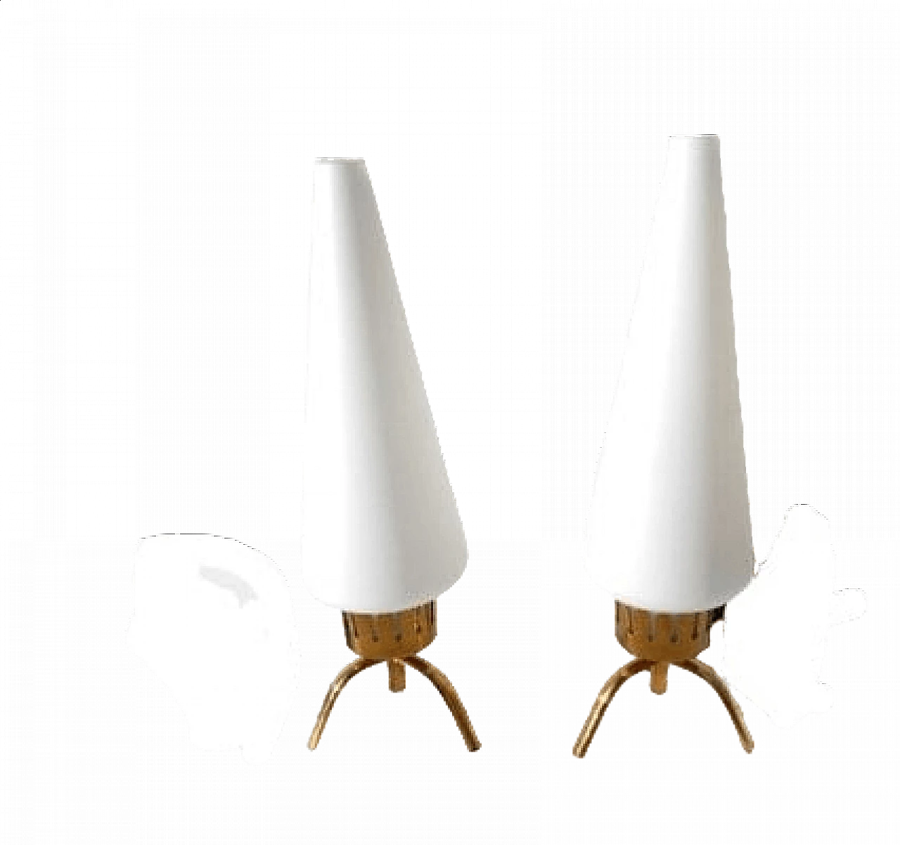 Coppia di lampade da tavolo di Angelo Lelli per Arredoluce, anni '50 7