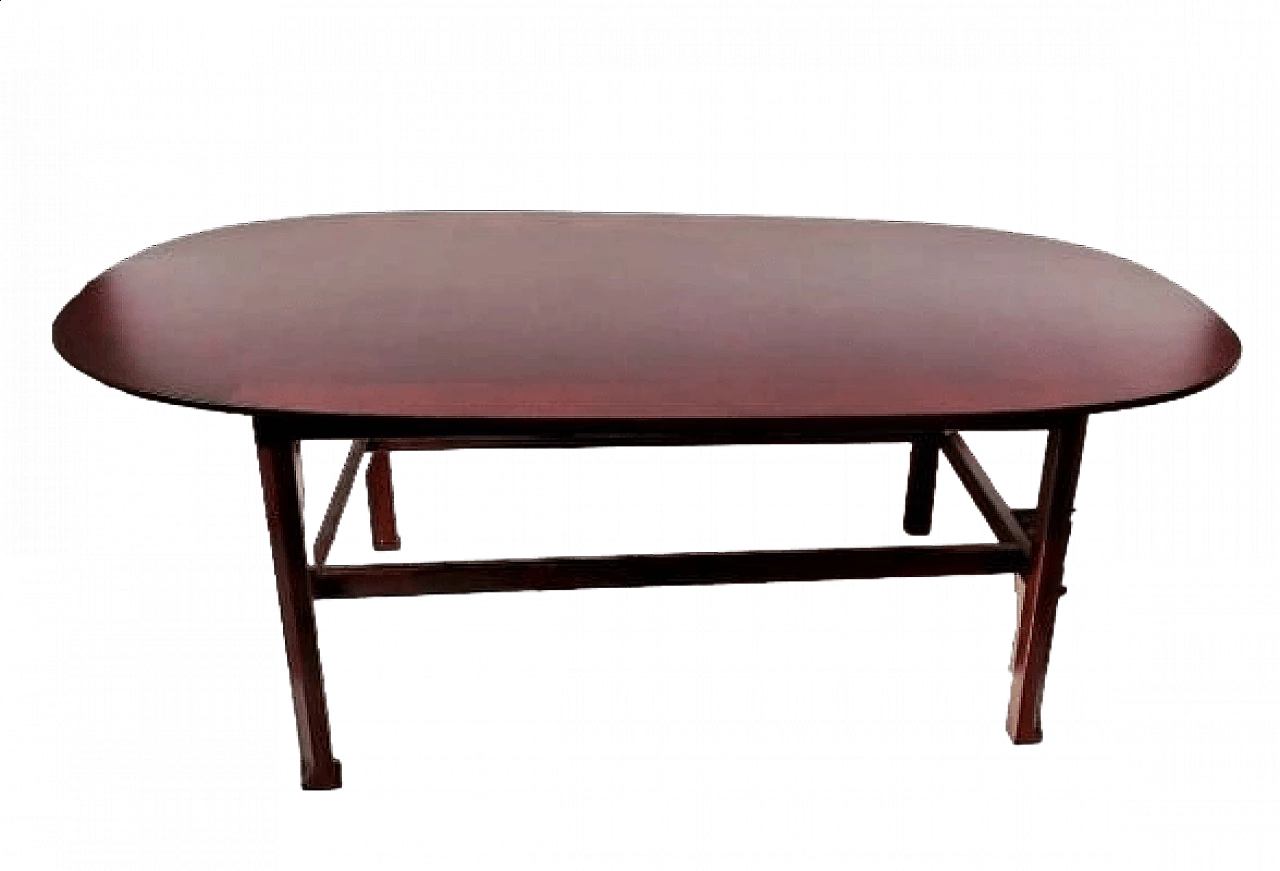 Tavolo in faggio tinto mogano di Ico & Luisa Parisi, anni '50 6