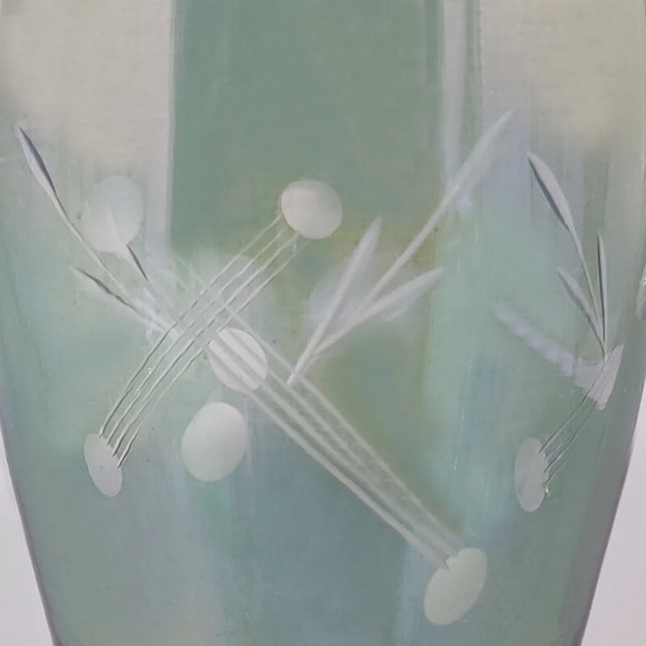 6 Bicchieri in cristallo multicolore, anni '60 6