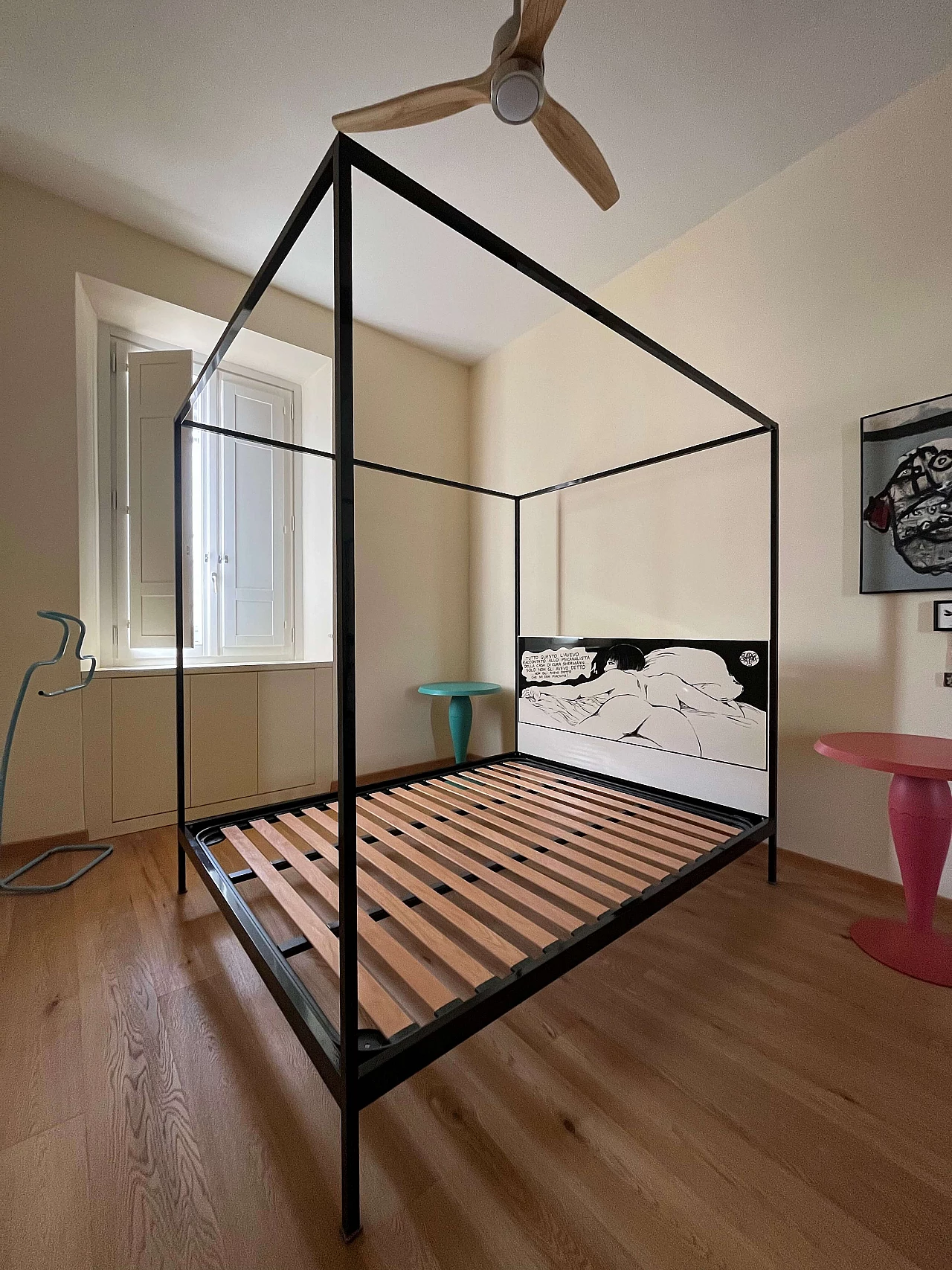 Letto a baldacchino di Guido Crepax per Ennezero, 1960 1