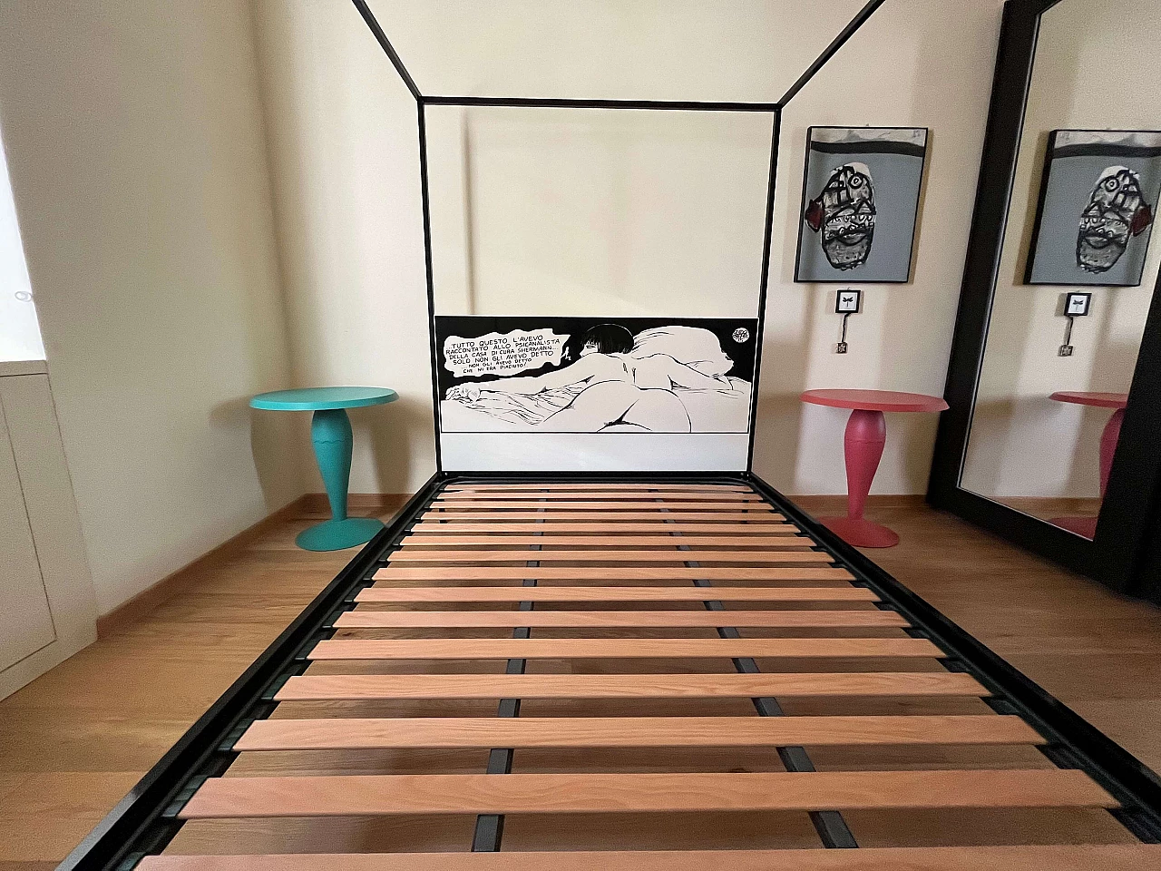 Letto a baldacchino di Guido Crepax per Ennezero, 1960 2