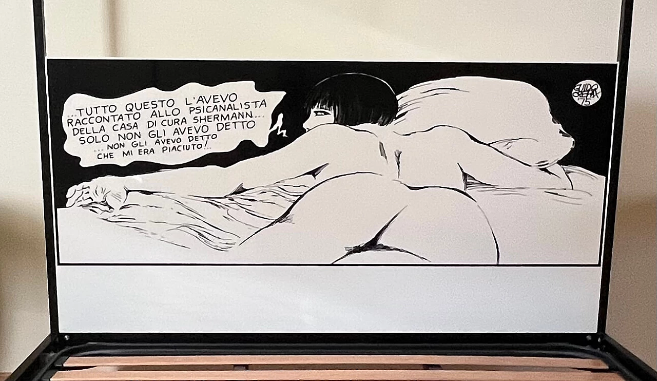 Letto a baldacchino di Guido Crepax per Ennezero, 1960 3