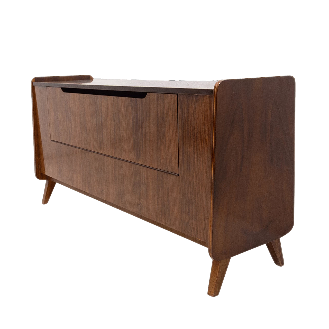 Comò in legno di noce di František Jirák, anni '60 20