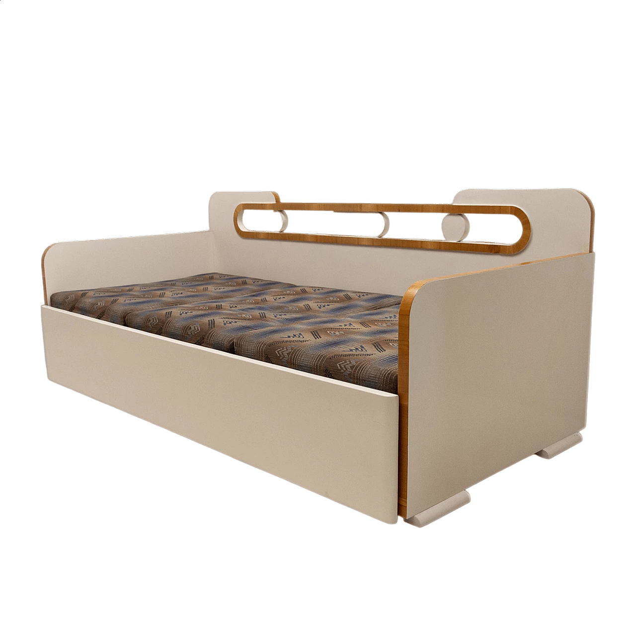 Art Deco style sofa bed in painted wood, 1930s 17