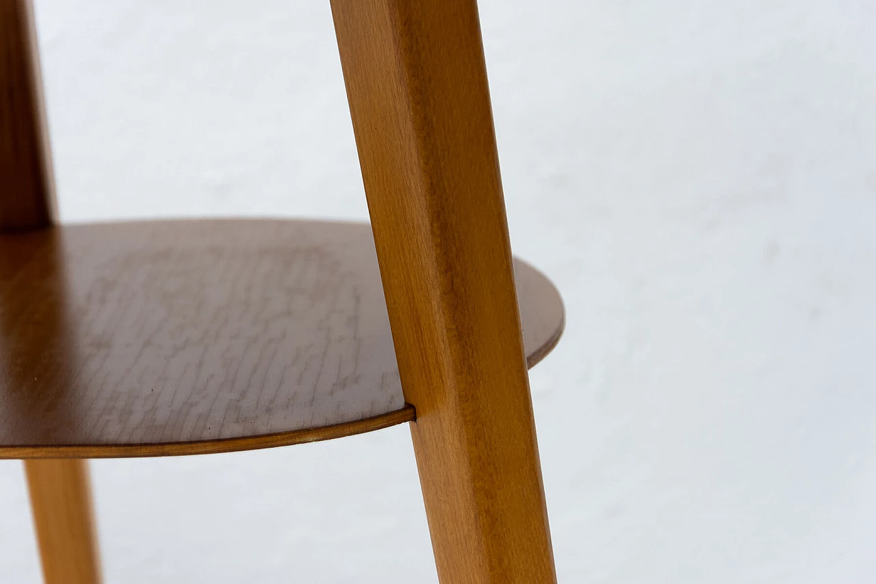 Tavolino a fagiolo in faggio tinto con piano in formica, anni '60 9