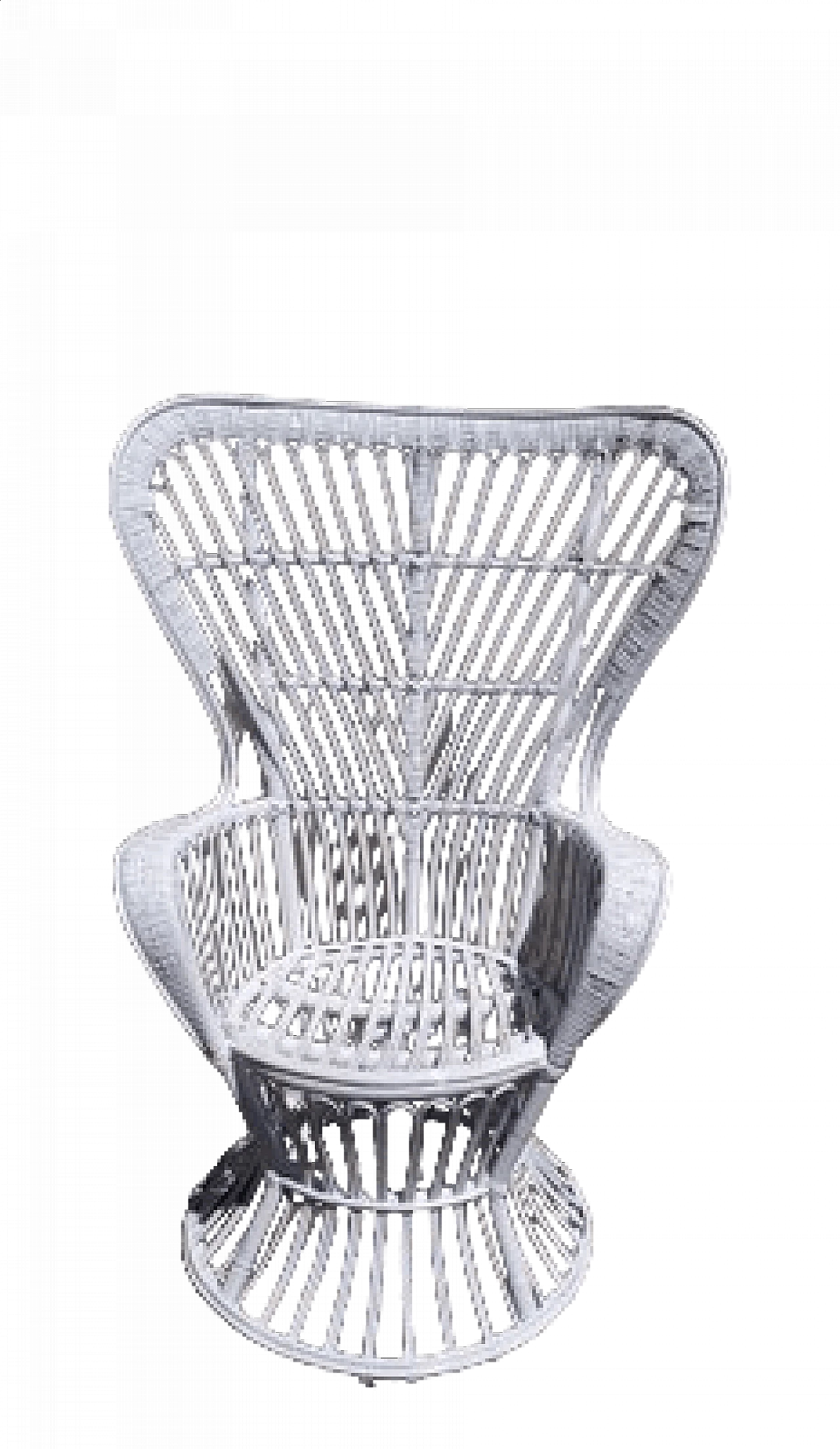 Wicker armchair by Lio Carminati and Gio Ponti for Casa e Giardino, 1950s 8