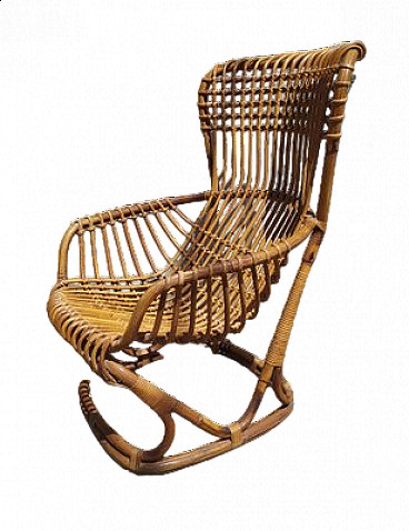 BP4 wicker armchair by Tito Agnoli for Pierantonio Bonacina, 1959