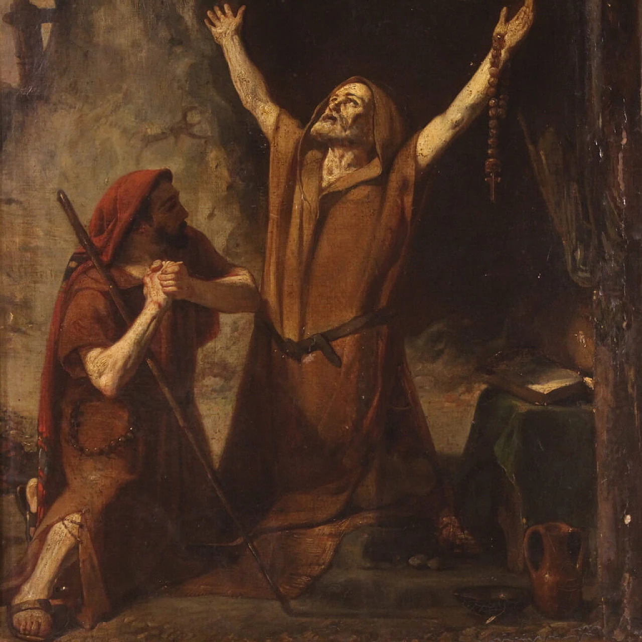 The Vision of Saint Anthony Abbot, oil on canvas, 19th century 1