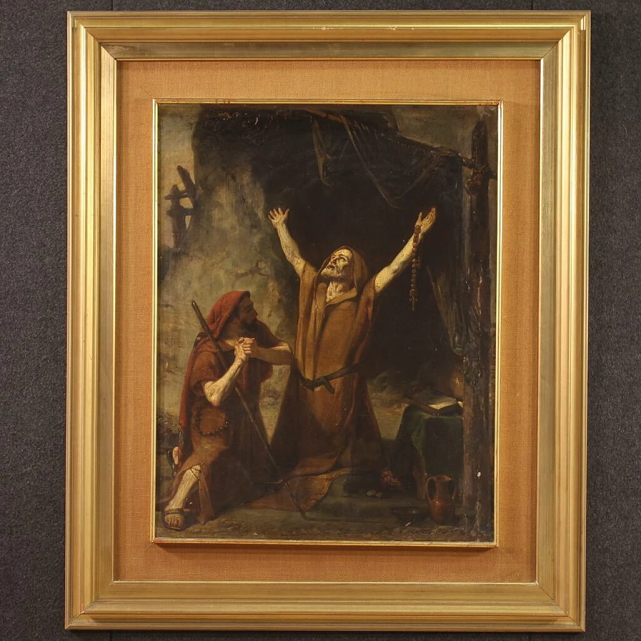 The Vision of Saint Anthony Abbot, oil on canvas, 19th century 2